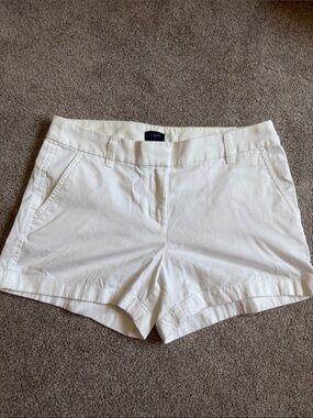 J. Crew white Cotton Chino Shorts